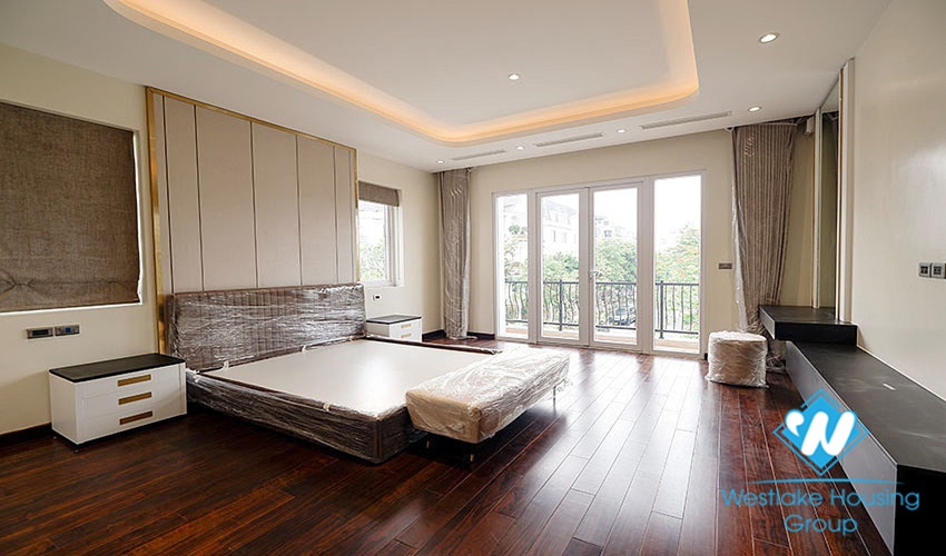 New villa with large campus with green garden for rent ciputra Hanoi
